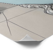 Poster Chat dans la baignoire (Coin)