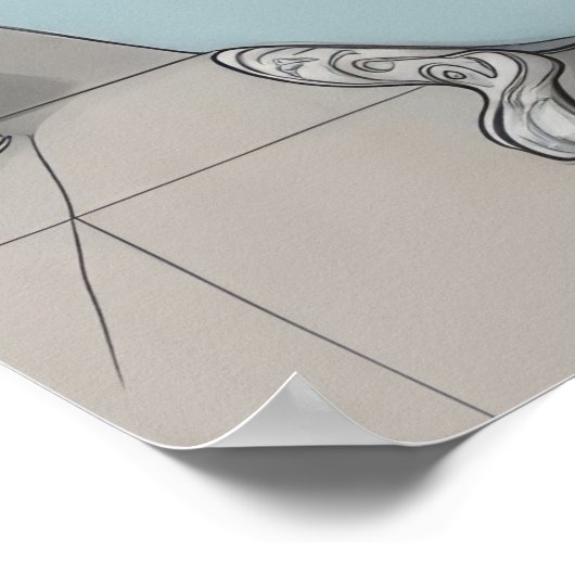 Poster Chat dans la baignoire (Coin)