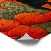 Poster Chat dans la peinture de pré (Coin)