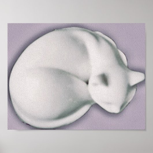 Poster Chat Dans La Repose II (Devant)