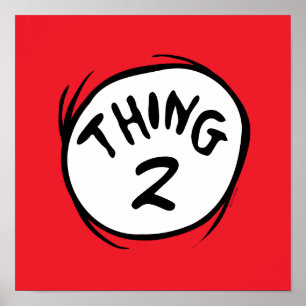 Poster Chat dans le Casquette  Chose personnalisée deux