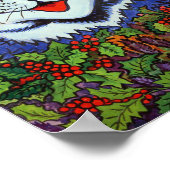 Poster Chat dans le houx, Louis Wain (Coin)