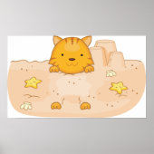 Poster Chat Dans Le Sable (Devant)