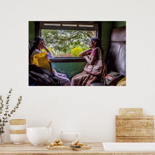 Poster Chat dans le train (Cuisine)