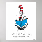 Poster Chat dans les statistiques de naissance du bébé Ca (Devant)