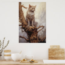 Chat Dans Un Arbre