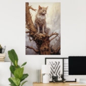 Poster Chat Dans Un Arbre (Bureau à domicile)