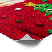 Poster Chat dans un pull de Noël moche (Coin)