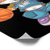 Poster Chat de basket (Coin)