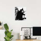 Poster Chat de blanchisserie (Bureau à domicile)