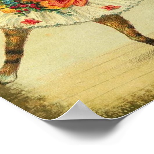 Poster Chat de danse (Coin)