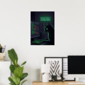 Poster Chat de débogage Programmeur - "Je ne suis pas blo (Bureau à domicile)