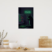 Poster Chat de débogage Programmeur - "Je ne suis pas blo (Cuisine)