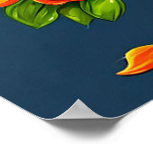 Poster Chat de dessin animé adorable (Coin)