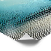 Poster Chat de dessin animé avec des yeux rouges énormes (Coin)