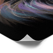 Poster Chat de dessin dur Pastel (Coin)