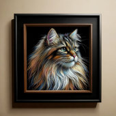 Poster Chat de dessin dur Pastel