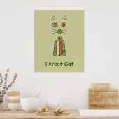 Poster Chat de forêt (Cuisine)