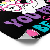 Poster Chat de la 100e journée d'école Vous devez être B (Coin)