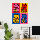 Poster Chat de la chance (Bureau à domicile)