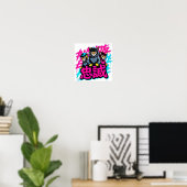 Poster Chat de la mode de rue japonaise - Pour les dortoi (Bureau à domicile)