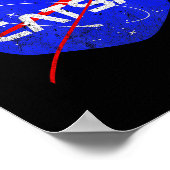 Poster Chat de l'espace Univers drôle Catsa  (Coin)
