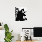 Poster Chat de linge  (Bureau à domicile)