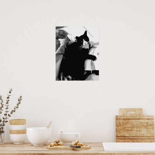 Poster Chat de linge (Cuisine)