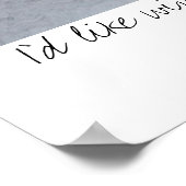 Poster Chat de neige (Coin)