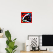 Poster Chat de Noël 1 (Bureau à domicile)