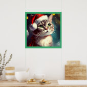 Poster Chat de Noël 2 (Cuisine)