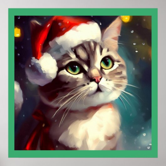 Poster Chat de Noël 2 (Devant)