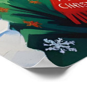 Poster Chat de Noël à Santa Hat (Coin)