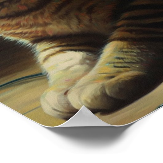 Poster Chat de Noël mignon (Coin)