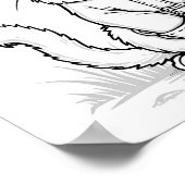 Poster Chat de Noël pour la coloration (Coin)