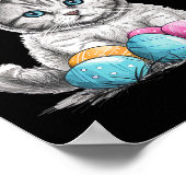 Poster Chat de Pâques Chat de Pâques Oeuf de Pâques (Coin)
