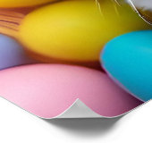 Poster Chat de Pâques Whimsical avec oreilles lapin (Coin)
