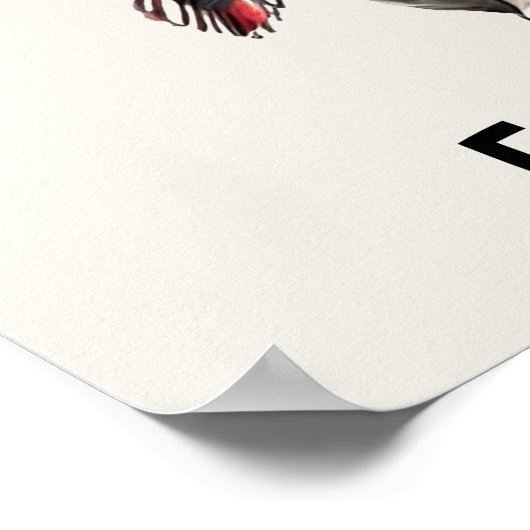 Poster Chat de pliage écossais (Coin)