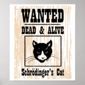 Poster Chat de Schrodinger Recherché (Devant)