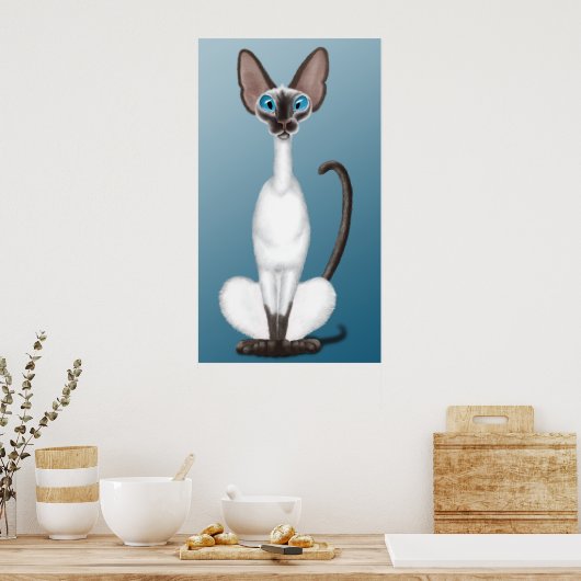 Poster Chat de Siamese (Cuisine)