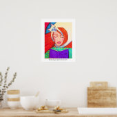 Poster Chat de Siamese et Lady Snuggle (Cuisine)