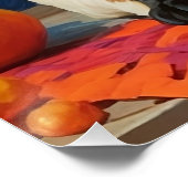 Poster Chat de Siamese sur le comptoir (Coin)