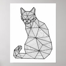 Chat de siège géométrique, dossier