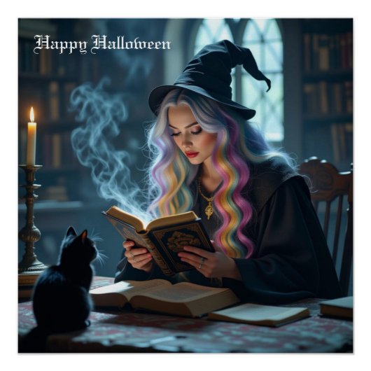 Poster Chat de sorcière (Devant)