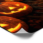 Poster Chat de sorcière d'Halloween (Coin)