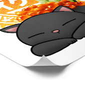 Poster Chat de Sushi Roe Saumon Ikura (Coin)