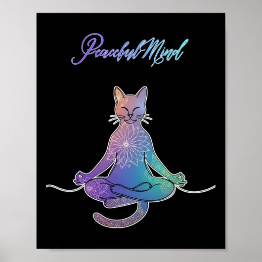 Poster Chat de yoga (Devant)