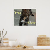 Poster Chat de Yoga (Cuisine)