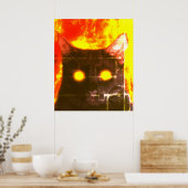 Poster Chat démon de l'enfer (Cuisine)