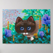 Poster Chat d'été Siamese Ragdoll Birman (Devant)